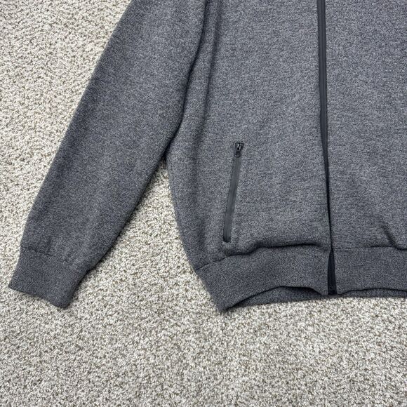 Barbour Jacket Men XXL Weather Comfort Wool Full Zip Lined Gray Knit Heavyweight - Picture 5 of 16